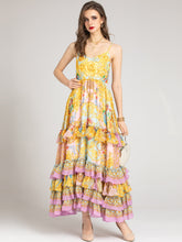 Load image into Gallery viewer, VITEX Cascading Floral Long Dress
