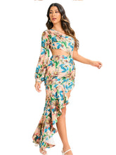 Load image into Gallery viewer, CANADENSIS One Shoulder Ruffle Dress
