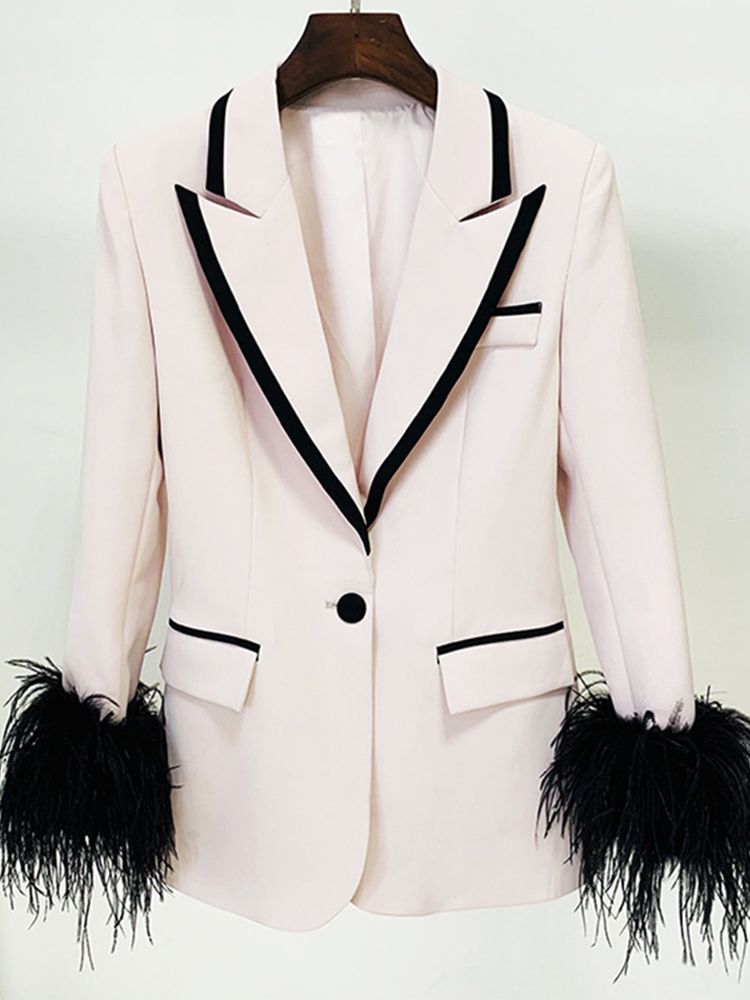 TILIAMERICA Blazer Feather Sleeve