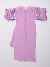 Load image into Gallery viewer, UNIOLA Off Shoulder Bandage Midi
