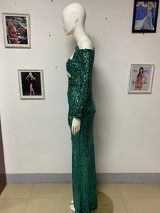 ARALIA Long Sequin Dress