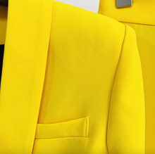 Load image into Gallery viewer, RUE Yellow Blazer Pants Set
