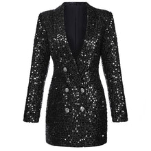 Load image into Gallery viewer, NEEJA Blazer Sequin Dress
