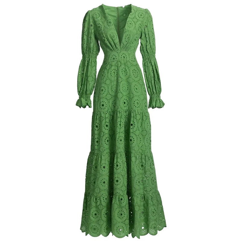 DENTATA Long Sleeve Maxi