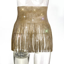 Load image into Gallery viewer, CLOCKENFLAP Crystal Fringe  Skirt
