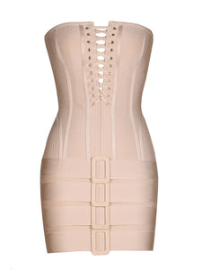 MYRTLE Bandage Mini Dress