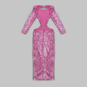 GUIBOURTIA Sequin Long Dress