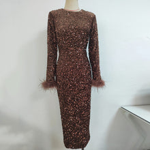 Load image into Gallery viewer, TAMARA Midi Sequin Dress
