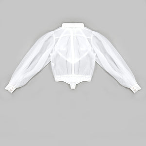 GRANDIDENTA Lantern Sleeve Top