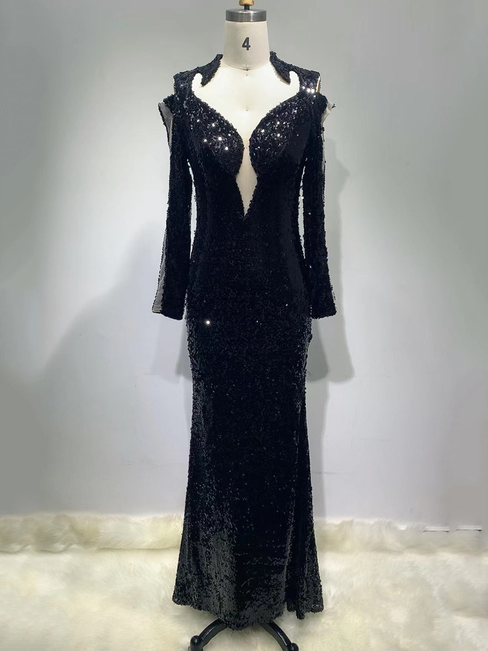 XYLOSMA Sequin Evening Dress