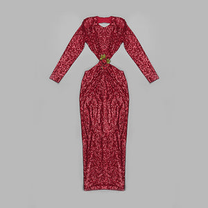 GUIBOURTIA Sequin Long Dress