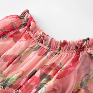 PRUNUS Floral Chiffon Maxi