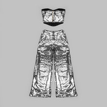 Load image into Gallery viewer, ROSECLUSIA Sequin Top Pants Set
