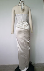 OCCIDENTALIS Long Satin Dress