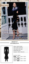Load image into Gallery viewer, GROUNDSEL Velvet Cut Out Midi
