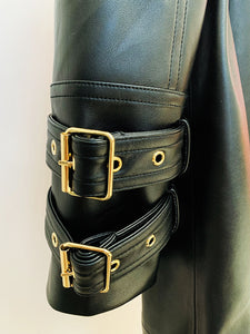 WAKA PU Leather Coat