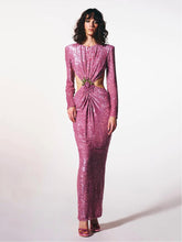 Load image into Gallery viewer, GUIBOURTIA Sequin Long Dress
