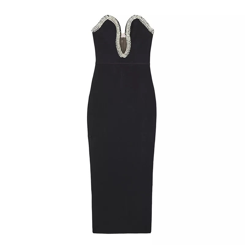 VALERIANA Bandage Long Dress