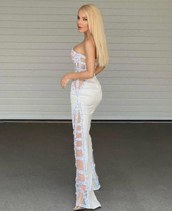 TODEA Sequin Mesh Long Dress