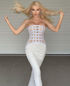 TODEA Sequin Mesh Long Dress