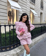 Load image into Gallery viewer, APPLE Tweed Blazer Shorts Set
