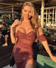 Load image into Gallery viewer, SOLDANELLA Bandage Mesh Long Dress
