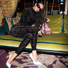 Load image into Gallery viewer, SATUREJA Leopard Jumpsuit + Belt
