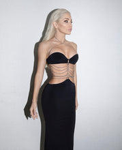 Load image into Gallery viewer, TERMINALIA Bandage Chain Long Dress
