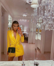 Load image into Gallery viewer, ACCA YELLOW Blazer Dress

