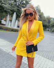 Load image into Gallery viewer, ACCA YELLOW Blazer Dress
