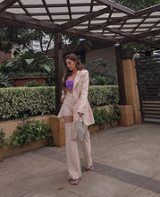 Load image into Gallery viewer, RUELLIA Blazer Mesh Pants Set
