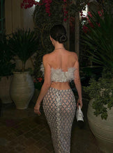Load image into Gallery viewer, NIGRA Furr Top Sequin Midi Skirt
