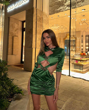 Load image into Gallery viewer, PERSEA Mini Satin Dress
