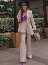 Load image into Gallery viewer, RUELLIA Blazer Mesh Pants Set
