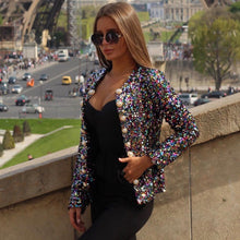 Load image into Gallery viewer, CALOPHYLLUM Pearl Button Sequined Jacket
