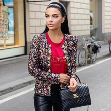 Load image into Gallery viewer, CALOPHYLLUM Pearl Button Sequined Jacket
