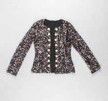 Load image into Gallery viewer, CALOPHYLLUM Pearl Button Sequined Jacket
