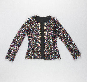 CALOPHYLLUM Pearl Button Sequined Jacket