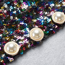 Load image into Gallery viewer, CALOPHYLLUM Pearl Button Sequined Jacket

