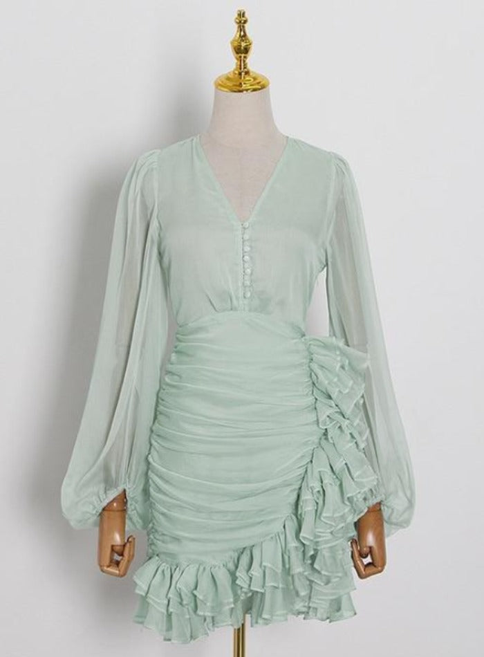 ENCETE Ruffle Dress