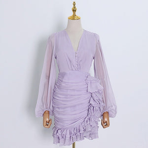 ENCETE Ruffle Dress