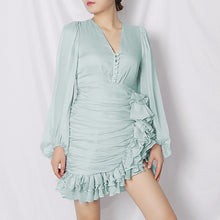 Load image into Gallery viewer, ENCETE Ruffle Dress
