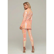 Load image into Gallery viewer, OENANTHE Sequin Blazer Pants Set
