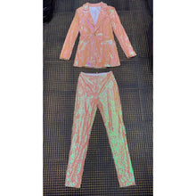 Load image into Gallery viewer, OENANTHE Sequin Blazer Pants Set
