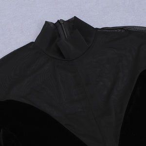KALMIO Mesh Velvet Jumpsuit