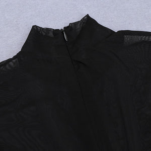 KALMIO Mesh Velvet Jumpsuit