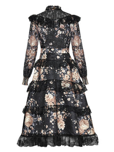 CATHERINE CAMBRIDGE long sleeve midi