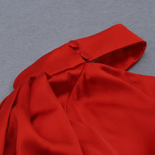 Load image into Gallery viewer, LOMANDRA One-Shoulder Satin Midi
