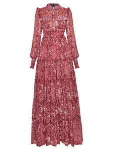 LOUISA HAMILTON Long Sleeve Maxi