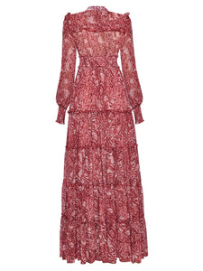 LOUISA HAMILTON Long Sleeve Maxi